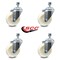 Service Caster 4 Inch Nylon Wheel Swivel 3/8 Inch Threaded Stem Caster Set SCC-TS20S414-NYS-381615-4 - alternate 4